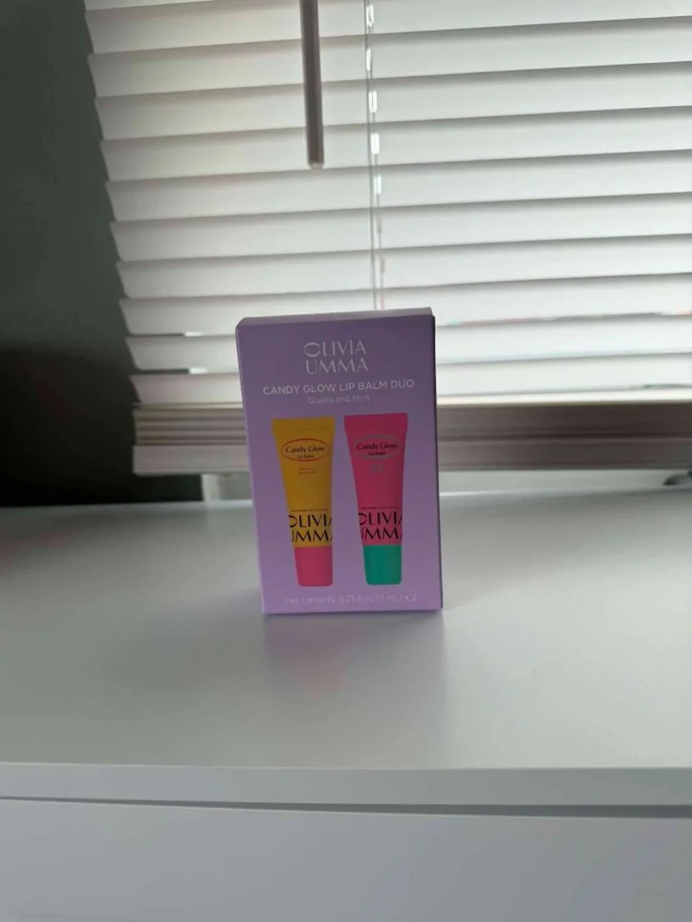 Olivia Umma Candy Glow Lip Balm Duo in Guava and Mint